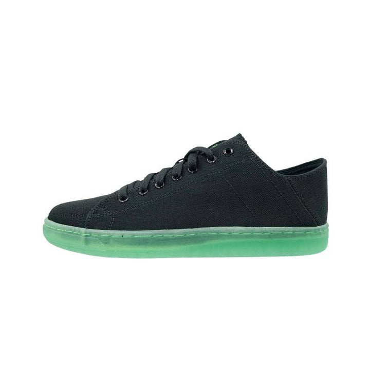 League J-Street Nylon FS Black/Green Loafers Pria