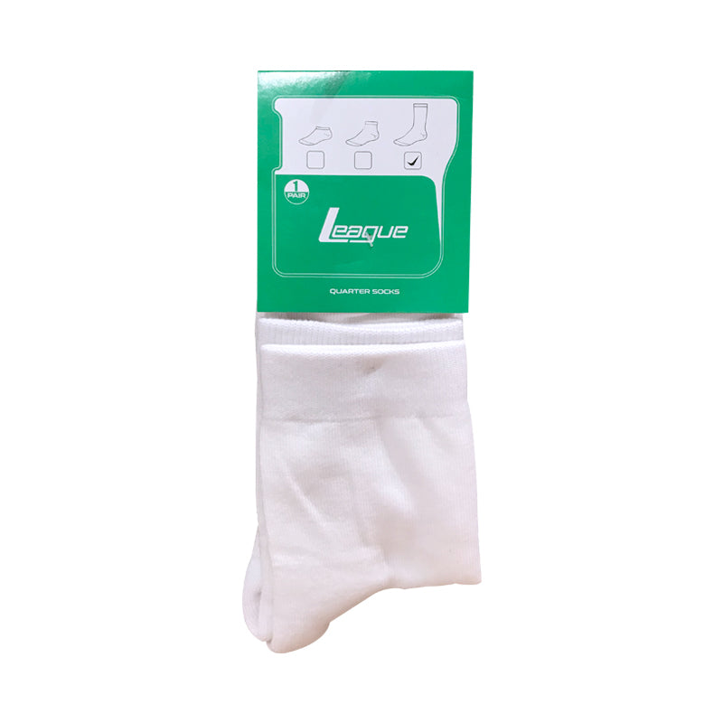 1 Pair Evron Quarter Socks White SS25UEQ3111