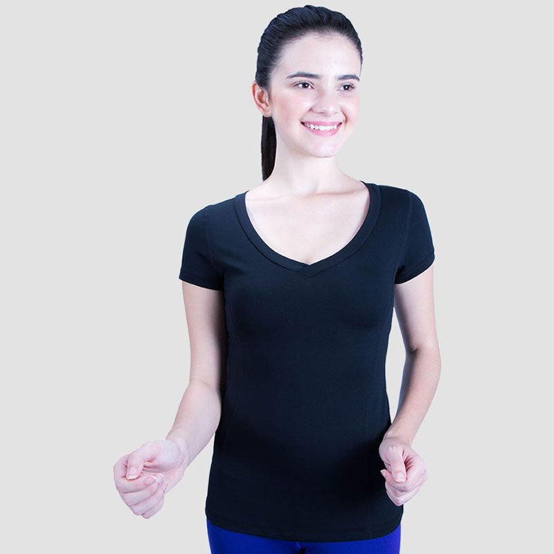 Actifit Apparel Wanita Tshirts Training Pose V-Tee FW15WVT2001