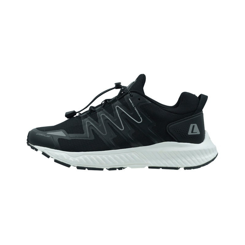 League Kumo 2 Black/White Sepatu Running Pria