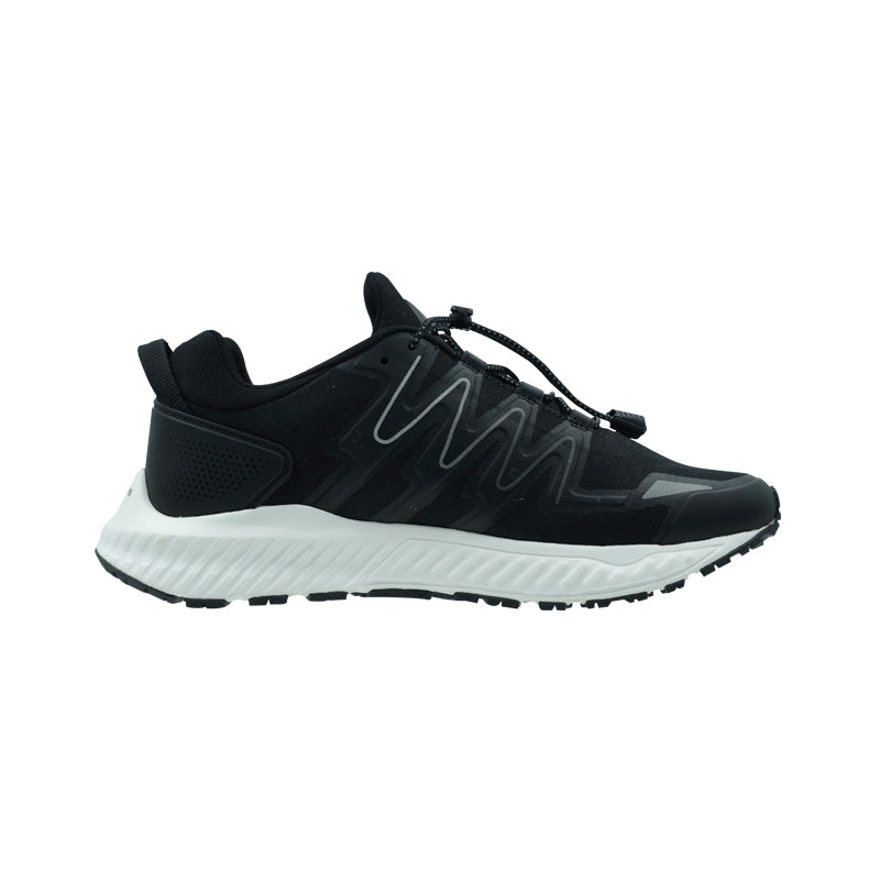 League Kumo 2 Black/White Sepatu Running Pria