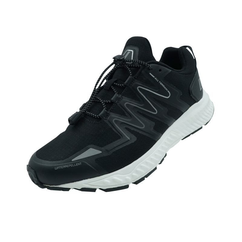 League Kumo 2 Black/White Sepatu Running Pria