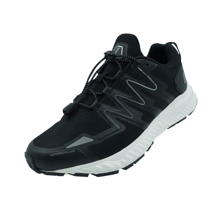 League Kumo 2 Black/White Sepatu Running Pria
