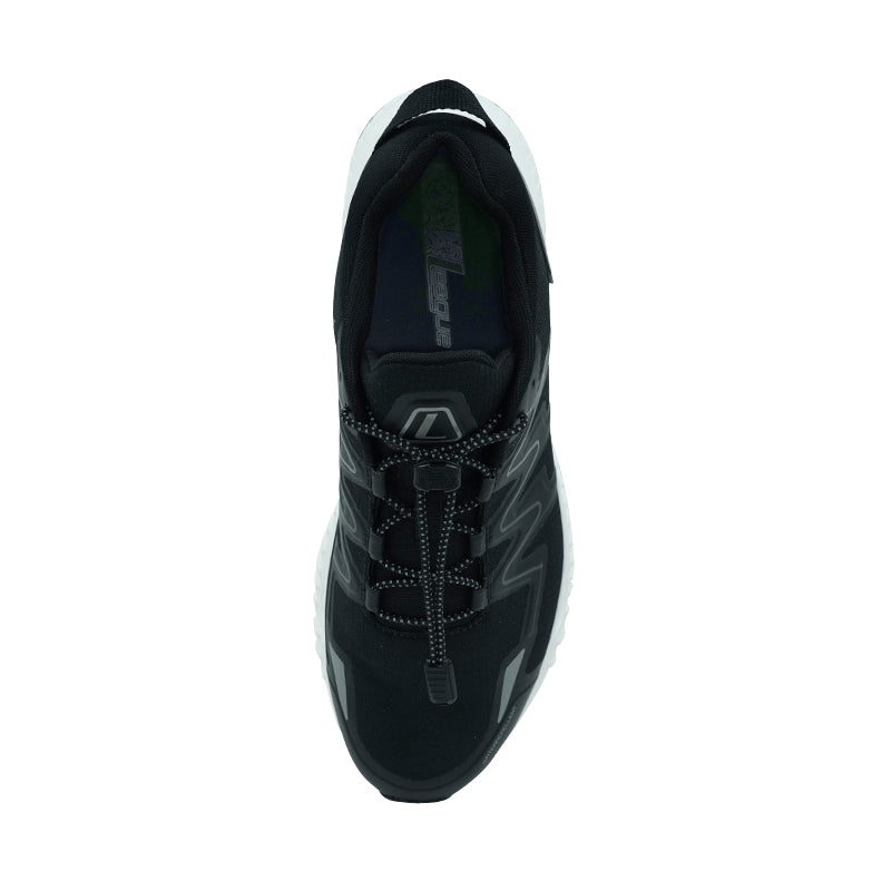 League Kumo 2 Black/White Sepatu Running Pria