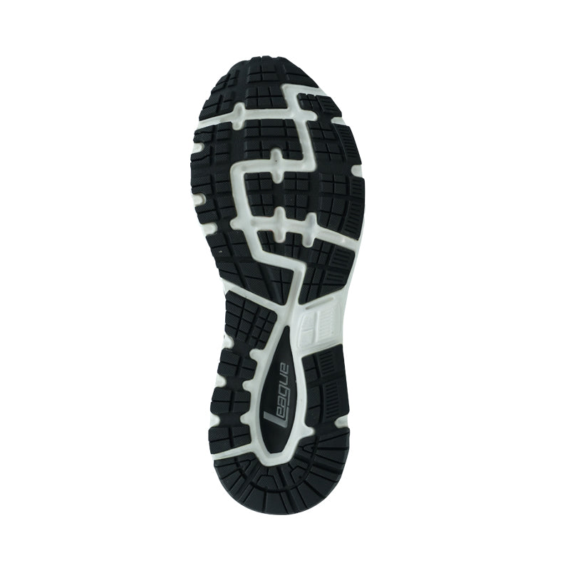 League Kumo 2 Black/White Sepatu Running Pria
