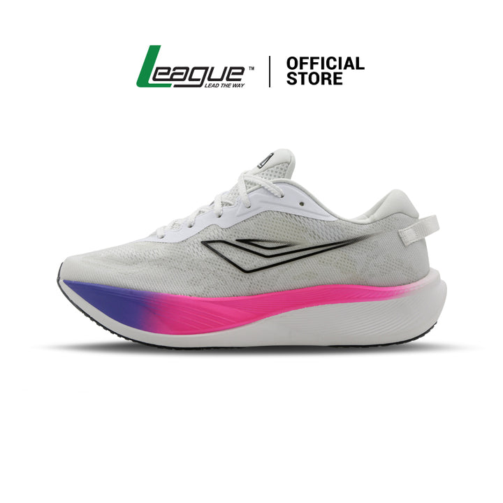 League Symbiote U White/Pink Sepatu Running Pria