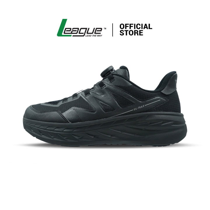 League Ultrax U Black/Black Sepatu Running Pria
