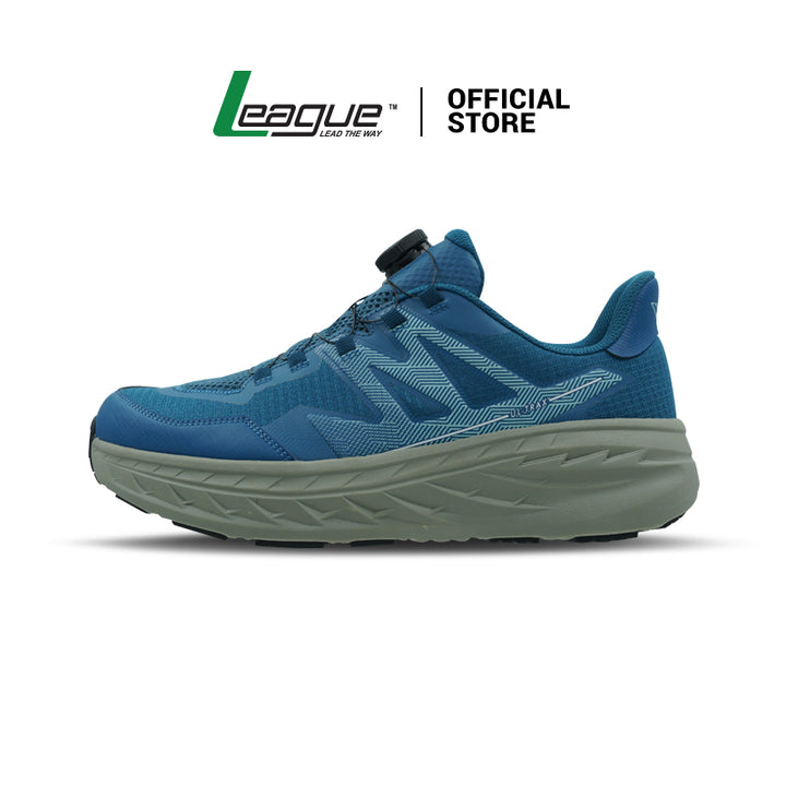 League Ultrax U Blue/Grey Sepatu Running Pria
