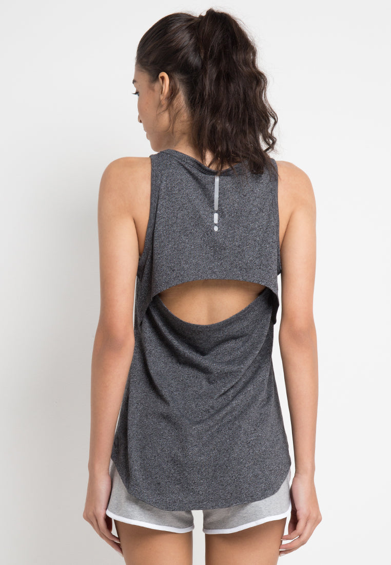 Cloud Grey Tank Running Women