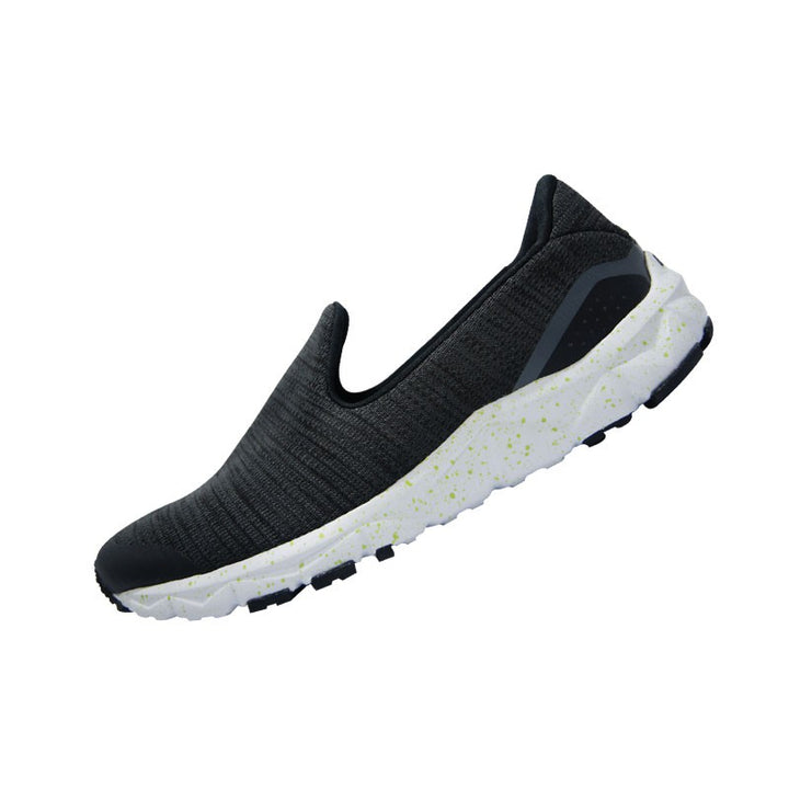 League Luna Craftedknit Black/Yellow Loafers Wanita
