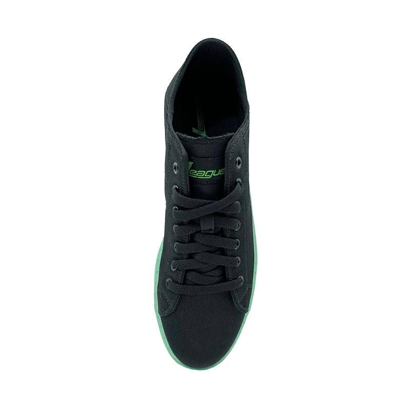 League J-Street Nylon FS Black/Green Loafers Pria
