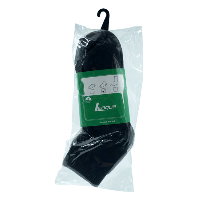League 3 Pairs Elion Ankle Mix Kaos Kaki Lifestyle