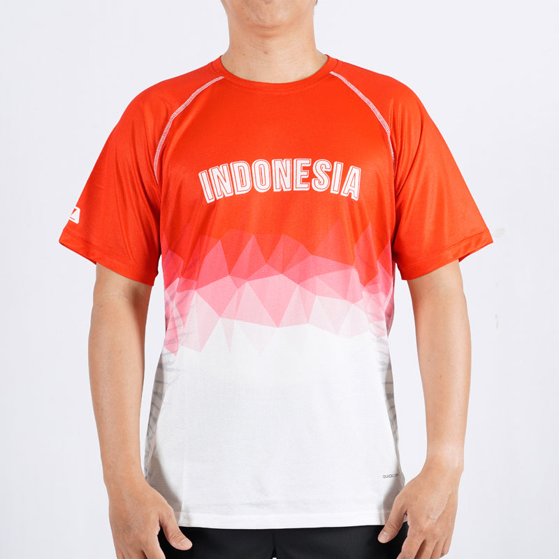 League Jerseys RUNNING Unisex Merah Putih Jersey FW23UIJ1661H