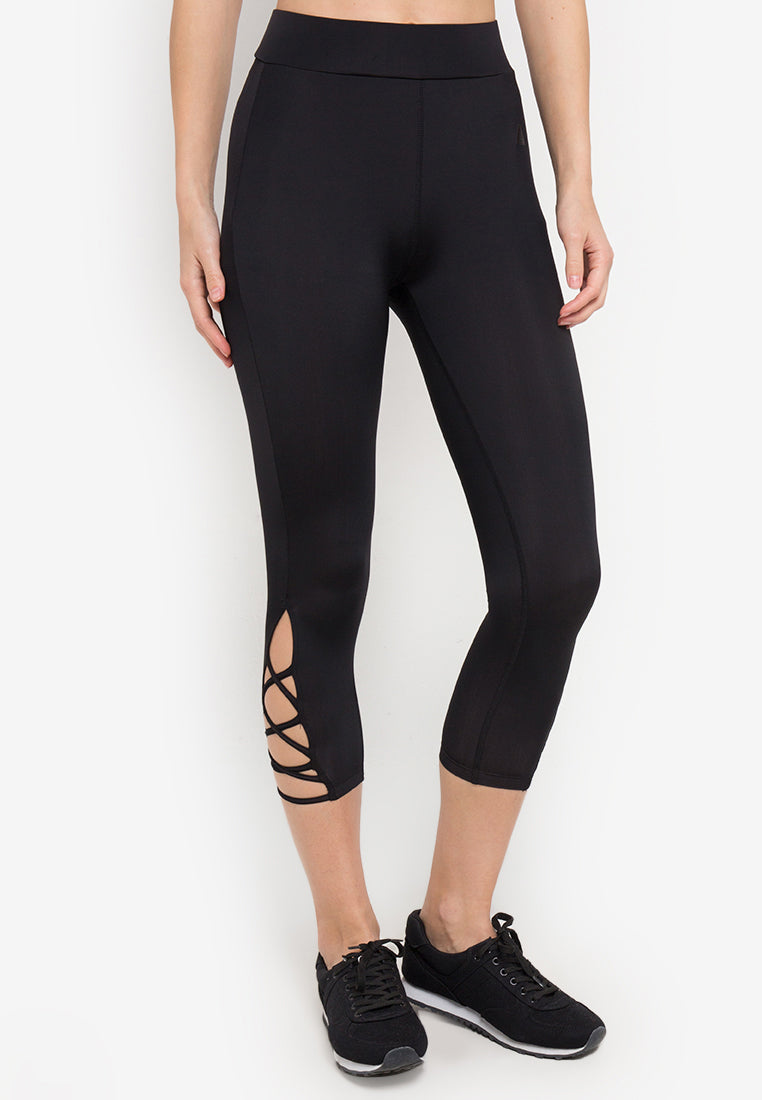 League Apparel Wanita Tights Training Athleisure Laced  Capri FW18WAC1001H