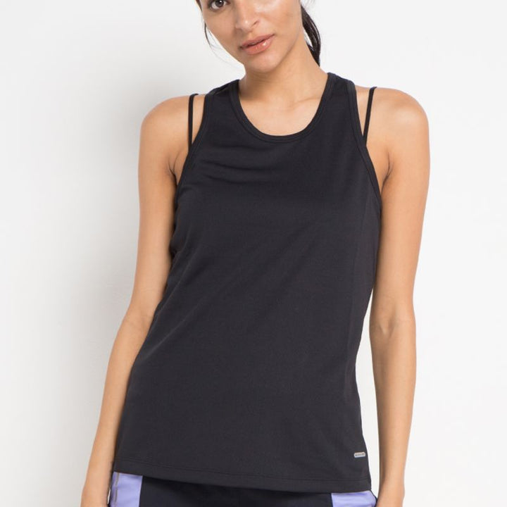 Elite Running Black Tank Women