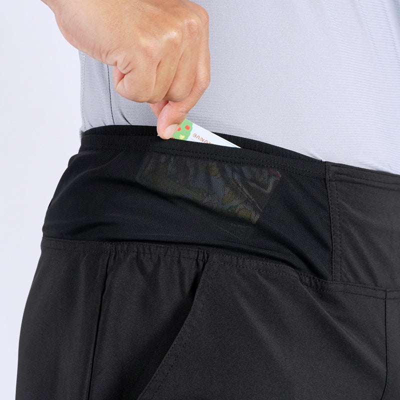 Orta 7" Black Running Shorts Men