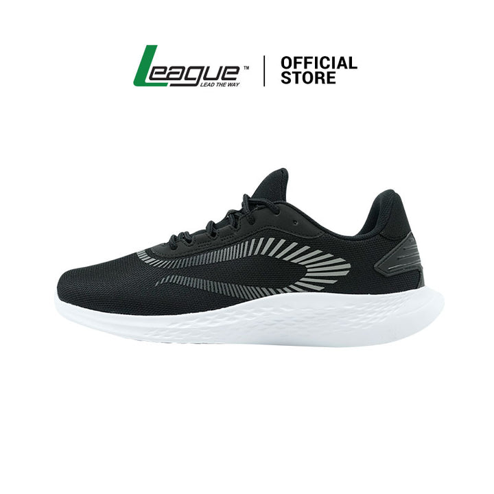 League Mask U Grey/White Sepatu Running Pria