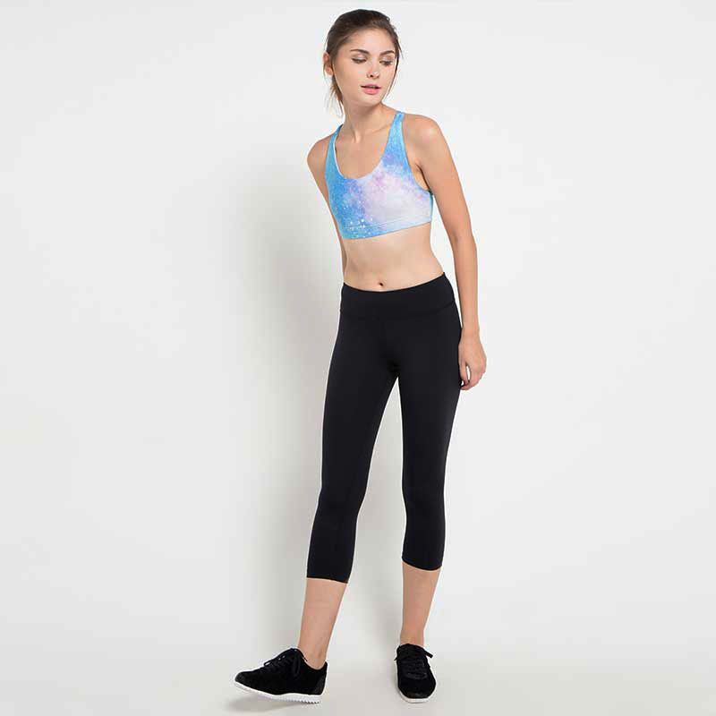 League Actifit Pakaian Wanita ActiFit Blue Print Bra W