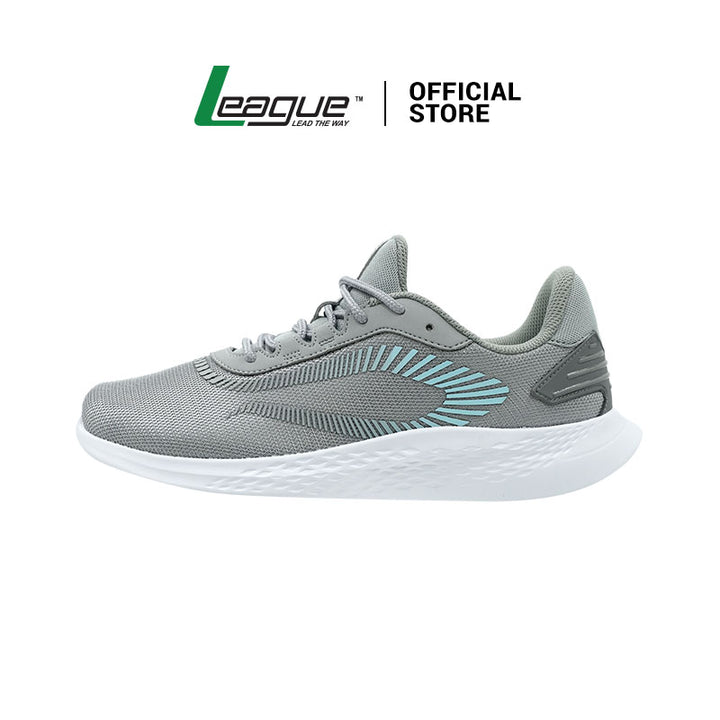 League Mask U Black/Grey Sepatu Running Pria