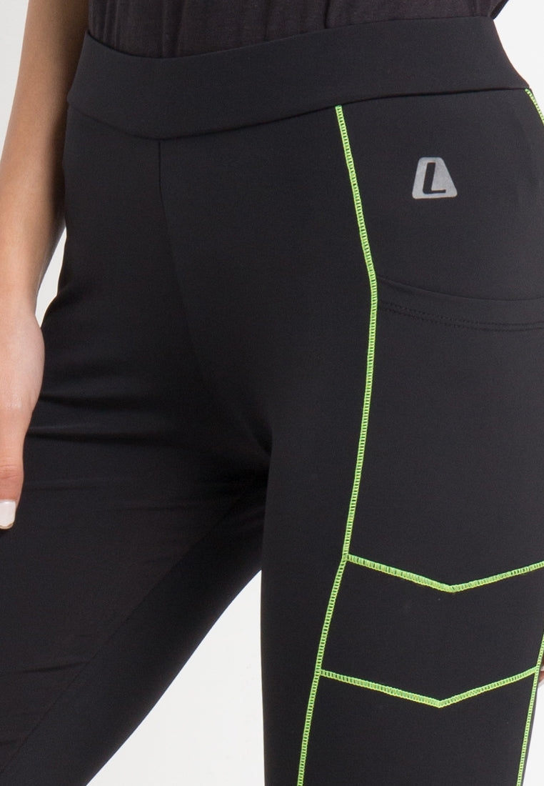League Apparel Wanita Tights Running Slim Crop Capri Women SS18WSC1007H