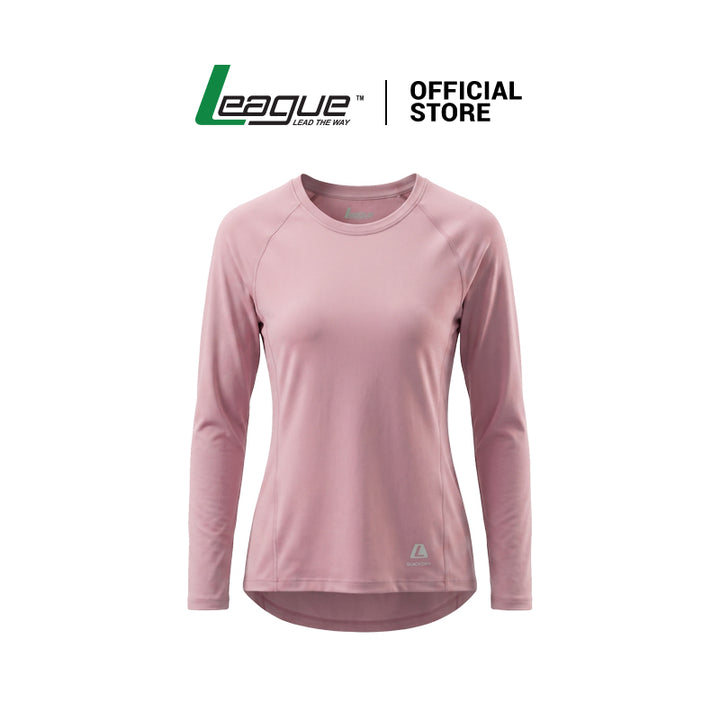 Jersey Lari Lengan Panjang Wanita Eve Pink