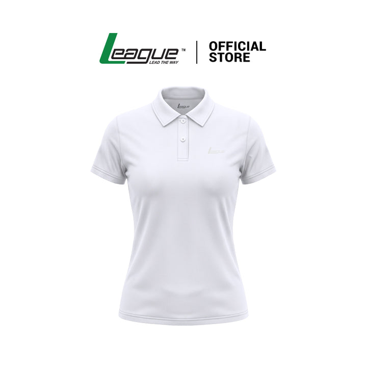Khansa White Polo Shirt Women