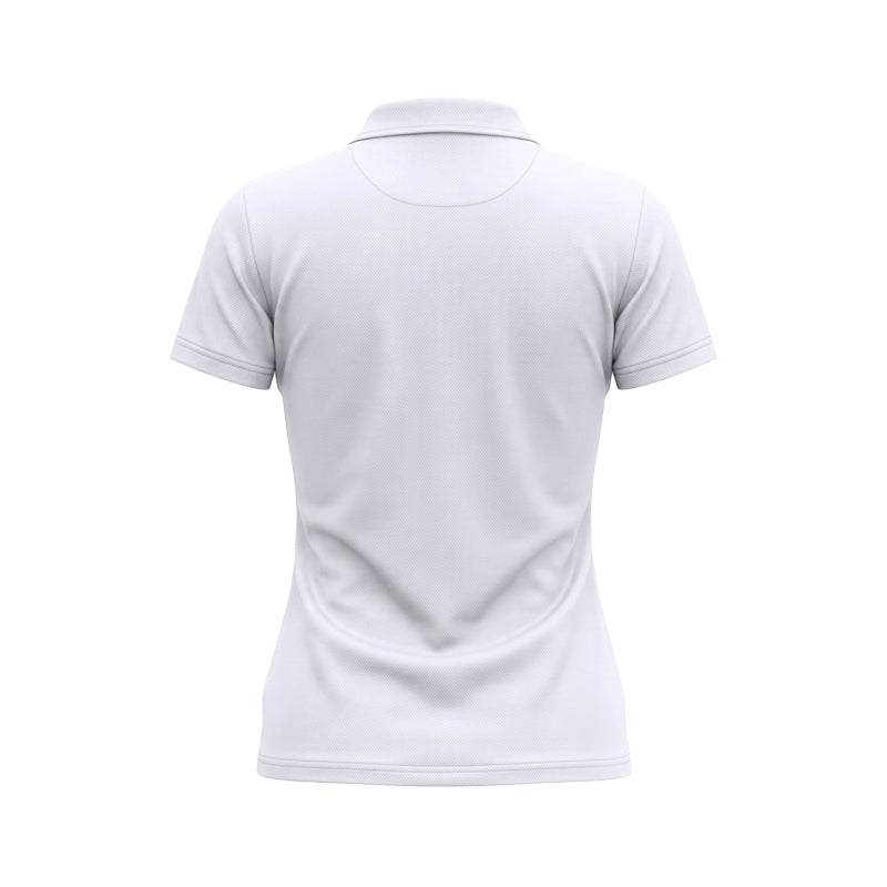 Khansa White Polo Shirt Women