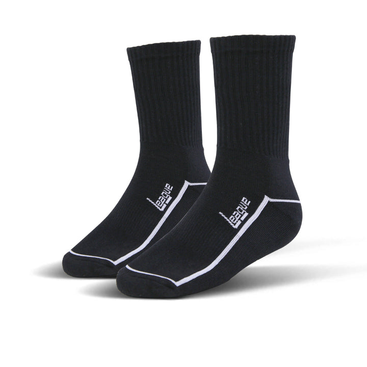 League Basic Cushion Crew Black Kaos Kaki Lifestyle
