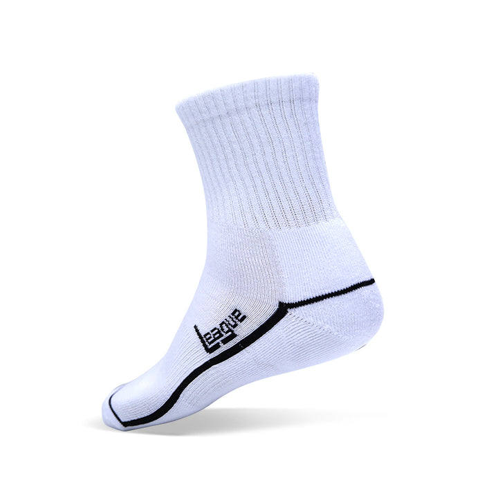 League Basic Cushion Quarter White Kaos Kaki Lifestyle
