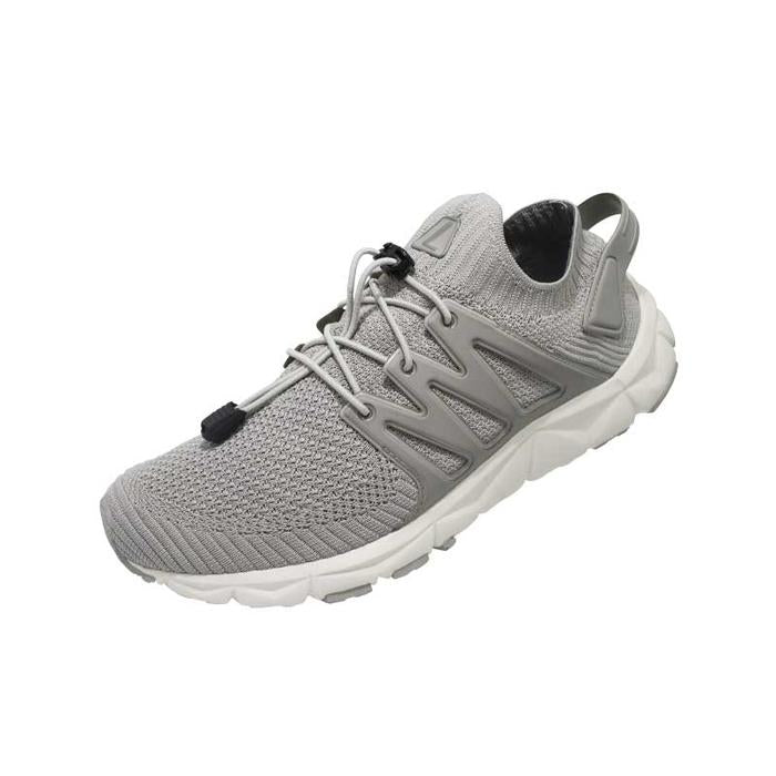 League Kumo Racer Craftedknit U Grey/White Sepatu Running Pria