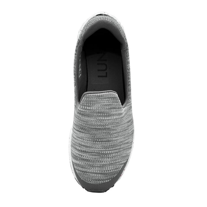 League Luna Craftedknit Grey/Pink Loafers Wanita