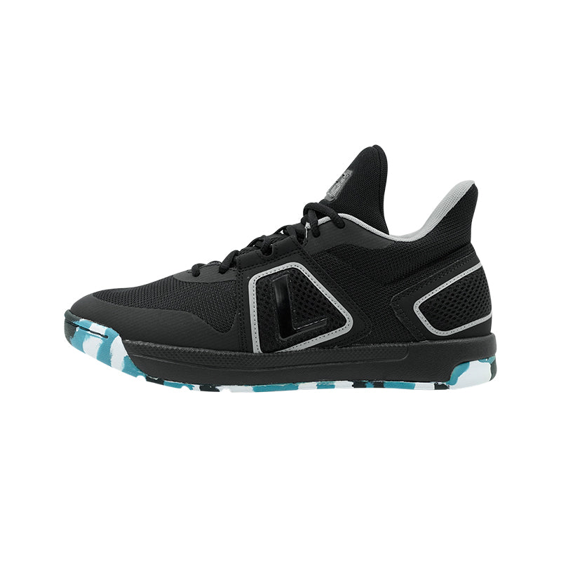 League Fourpoints Black/Grey Sepatu Basket Pria