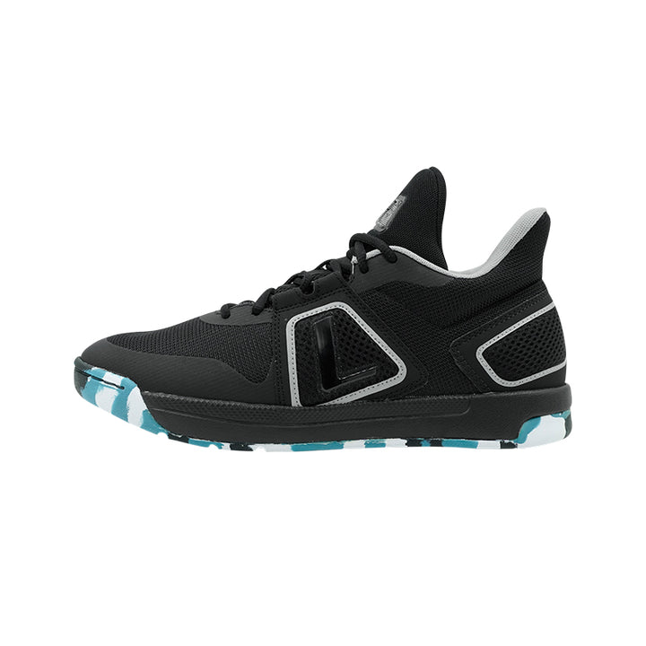 League Fourpoints Black/Grey Sepatu Basket Pria