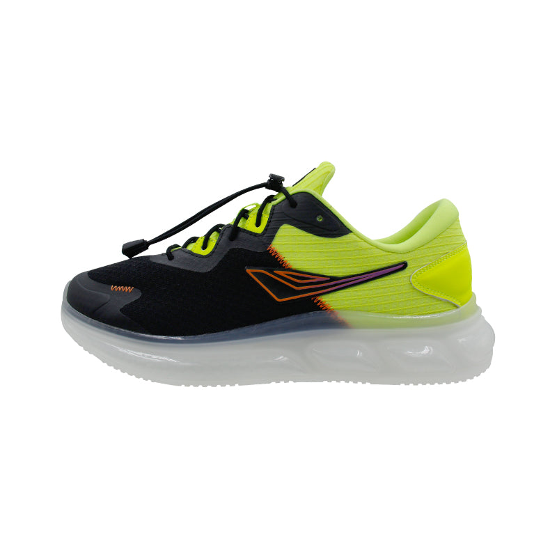 League Fusion U Black/Green Loafers Pria