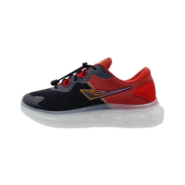 League Fusion U Black/Red Loafers Pria
