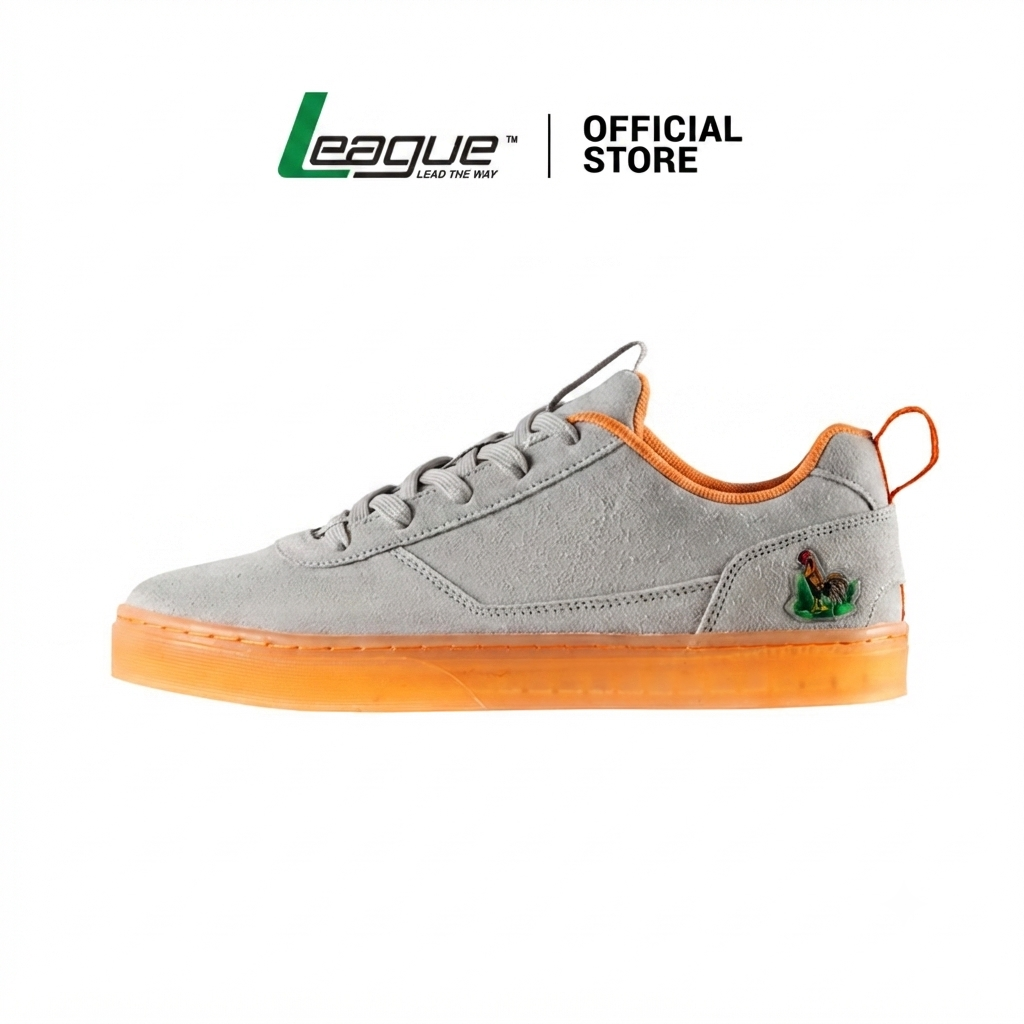 League Austin - Kamengski White/Orange Loafers Pria