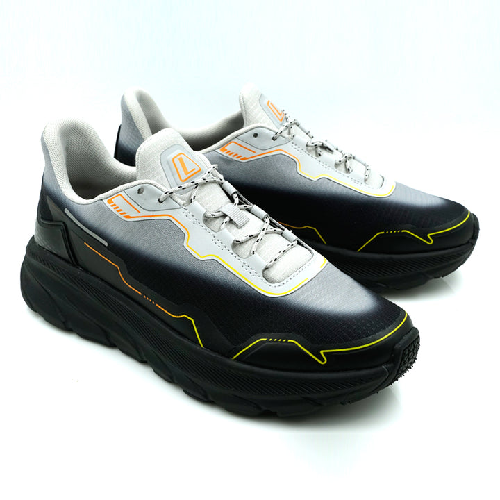 League Hytrax U Black/Grey Sepatu Running Pria
