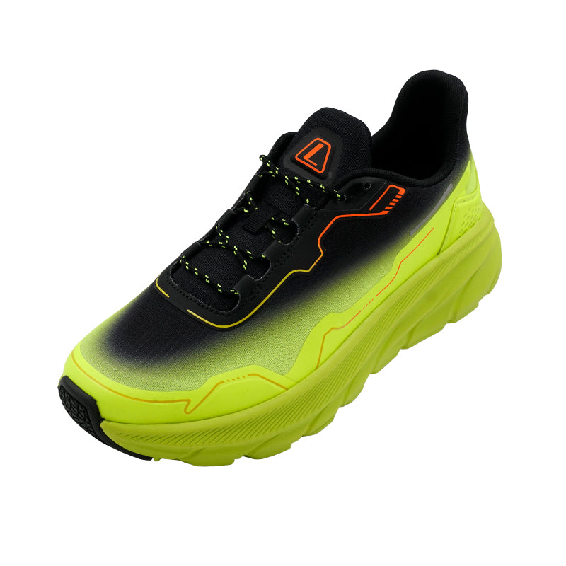 League Hytrax U Green/Orange Sepatu Running Pria