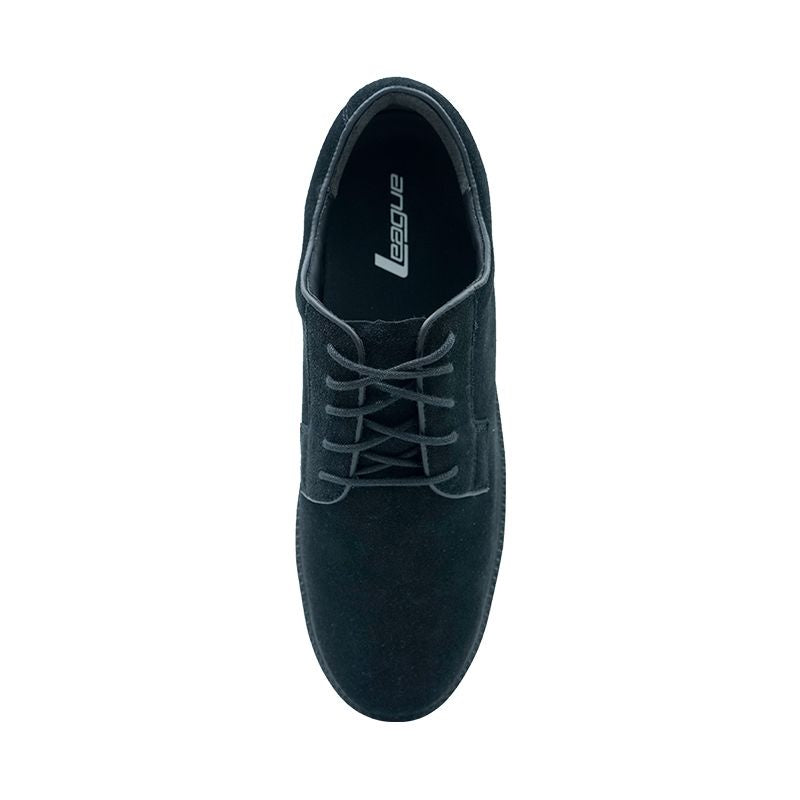 League Perkasa Suede Black/Black Loafers Pria