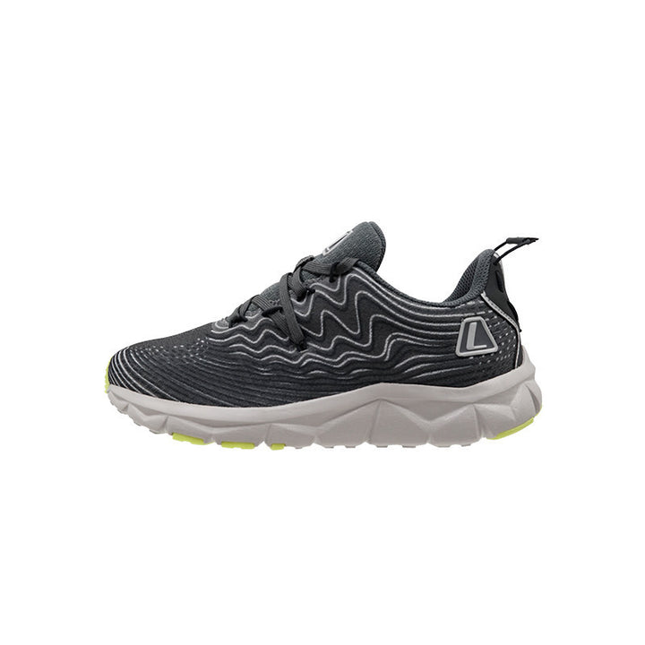 League Amp Jr Grey/Blue Sepatu Running Anak