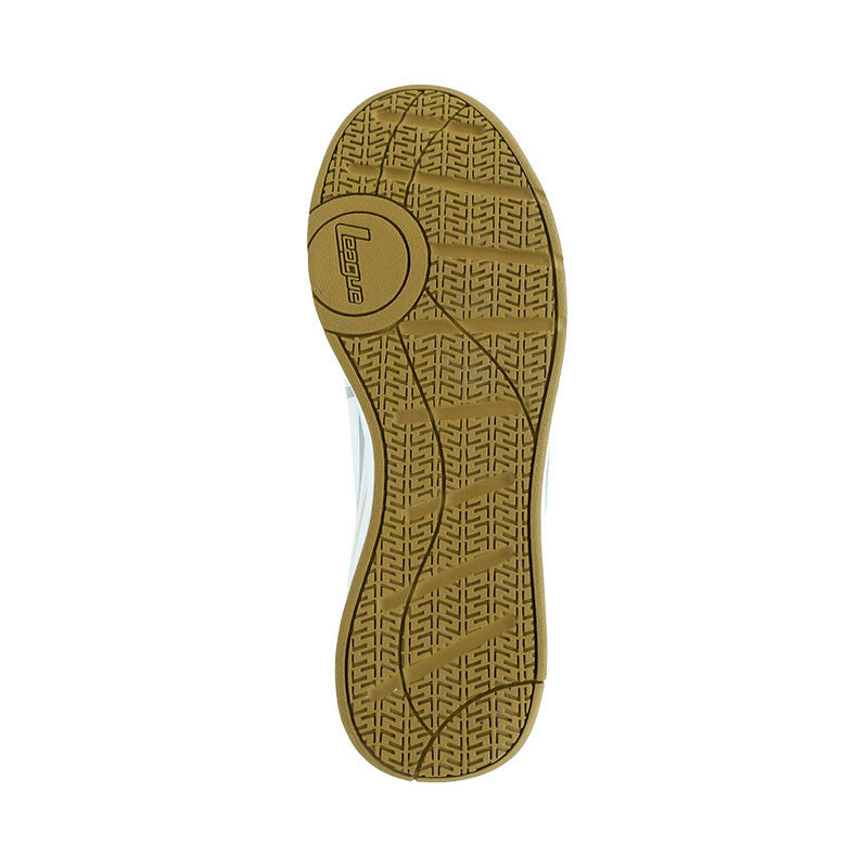 League Fourpoints White/Brown Sepatu Basket Pria