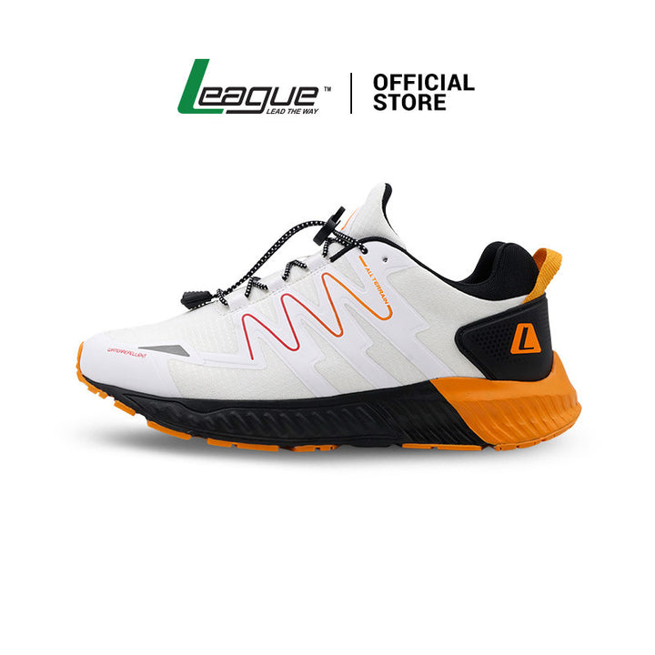 League Kumo 2 White/Black Sepatu Running Pria