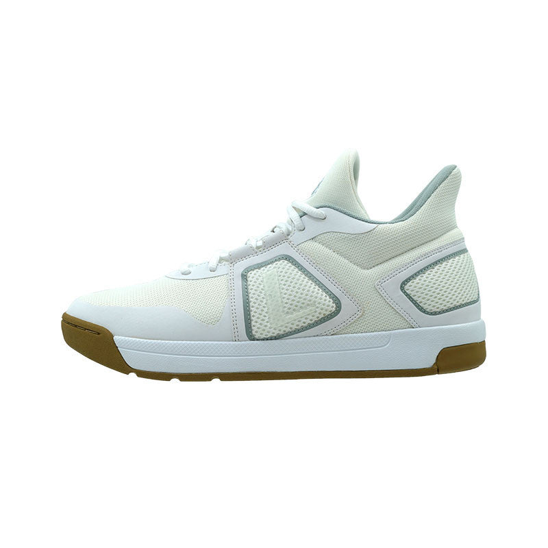 League Fourpoints White/Brown Sepatu Basket Pria