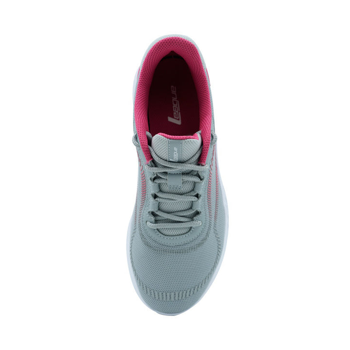 League Mask W Grey/Purple Sepatu Running Wanita