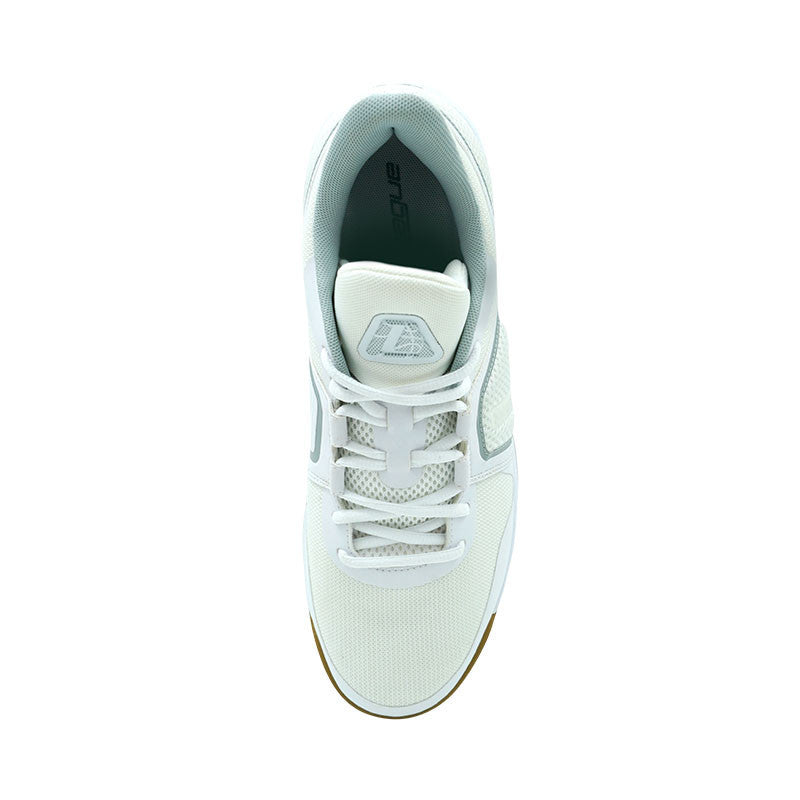 League Fourpoints White/Brown Sepatu Basket Pria