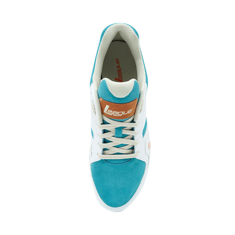 League Cruz Suede Blue/Orange Loafers Pria
