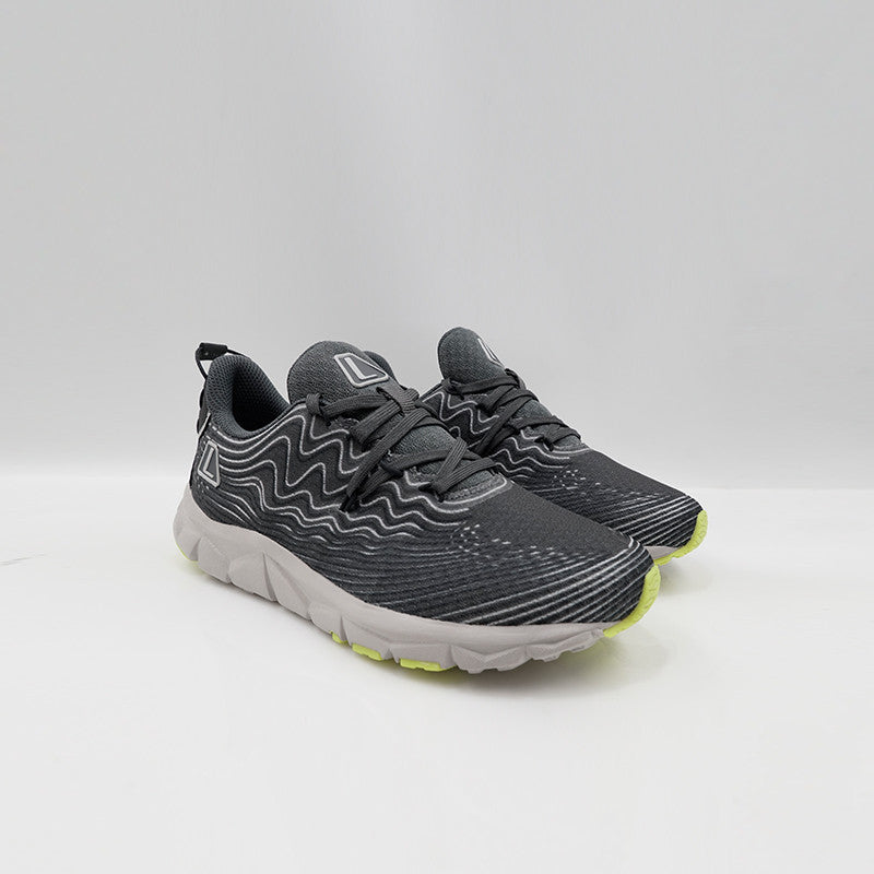 League Amp Jr Grey/Blue Sepatu Running Anak