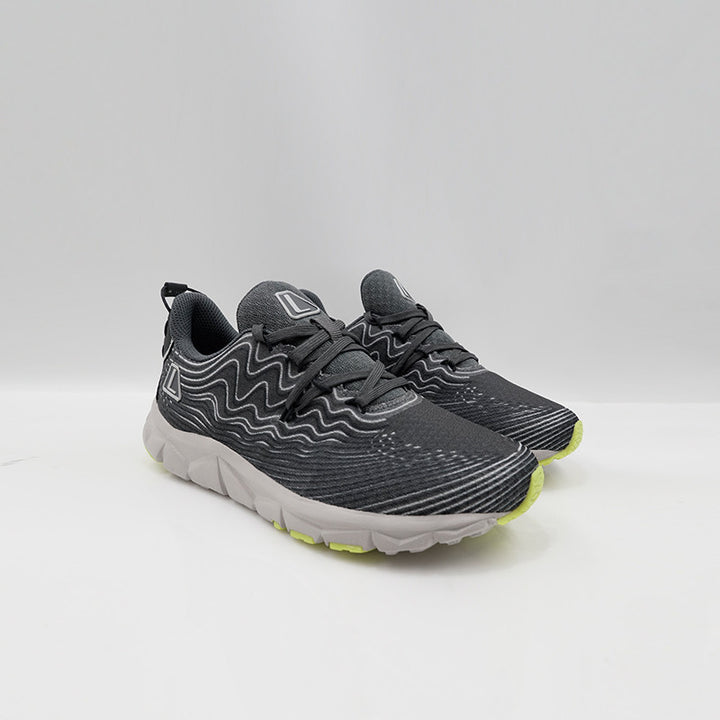 League Amp Jr Grey/Blue Sepatu Running Anak