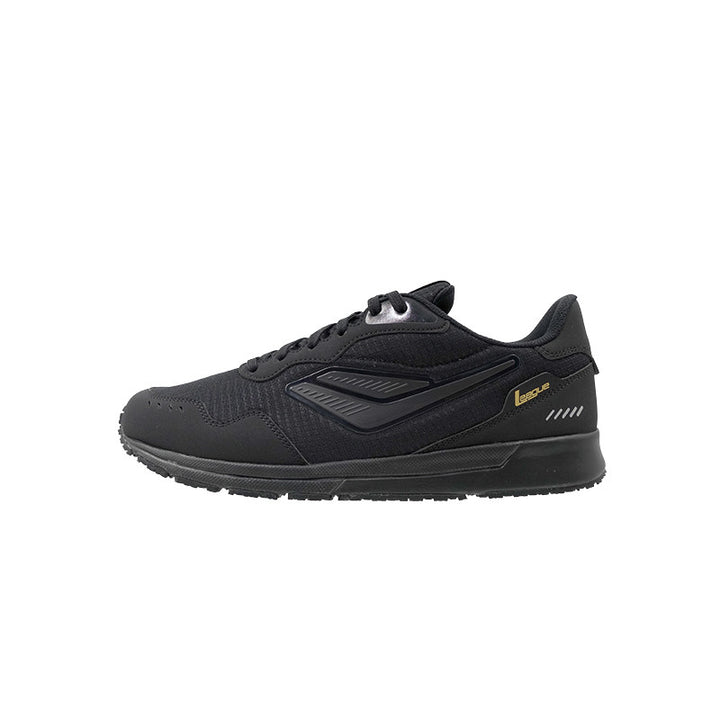 League Sanchez 2 Jr Black/Yellow Loafers Anak