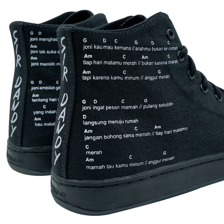 League J-Street SD Anggur Merah Black/White Loafers Pria